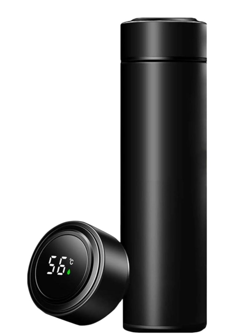سمارت كاب كوب حراري ذكي، زجاجة ماء ذكية، كوب حراري بسعة 500 مل مع شاشة LED لعرض درجة الحرارة، كوب سفر من الفولاذ المقاوم للصدأ - Image 1